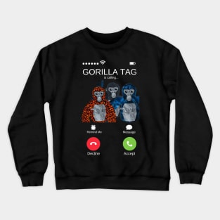 Gorilla Tag VR Gamer Merch Monke Crewneck Sweatshirt